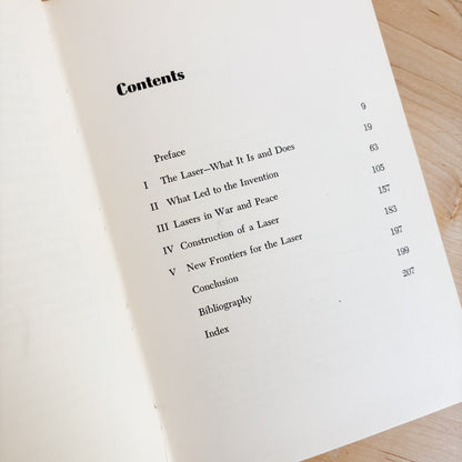 Vintage Book - The Story of the Laser by John M. Carroll (1970)