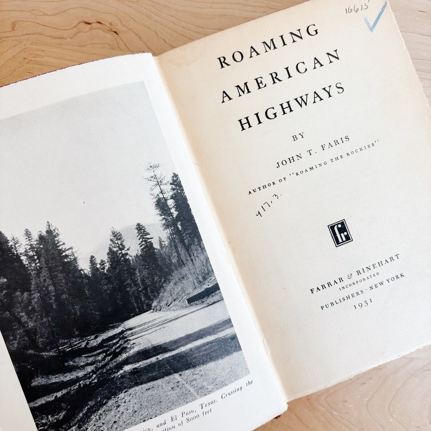 Vintage Book - Roaming American Highways by John T. Faris (1931)
