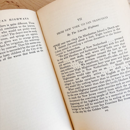 Vintage Book - Roaming American Highways by John T. Faris (1931)