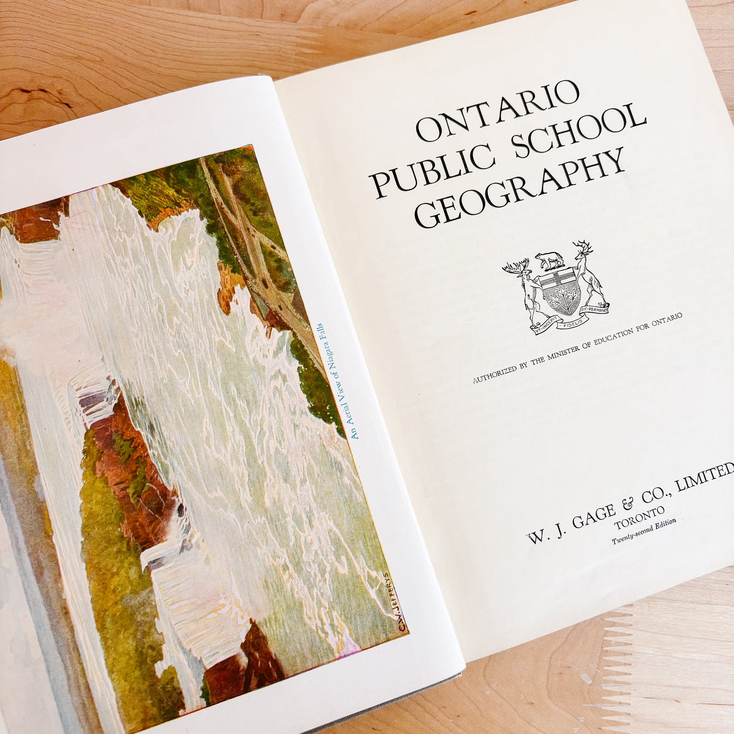 Ontario Public School Geography - Published in Toronto (1940s)