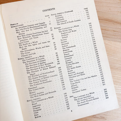 Ontario Public School Geography - Published in Toronto (1940s)