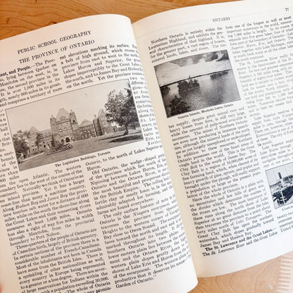 Ontario Public School Geography - Published in Toronto (1940s)