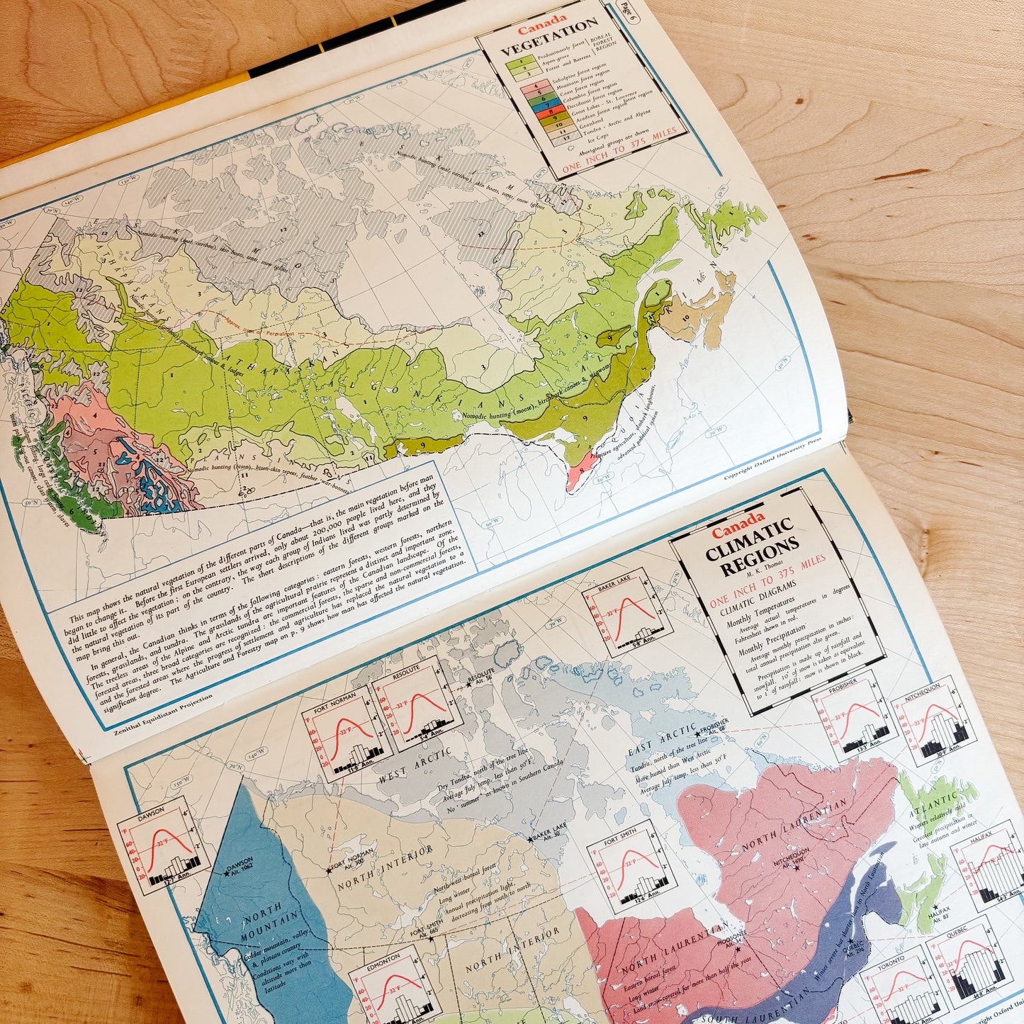 The Canadian Oxford School Atlas - Oxford University Press (1957)