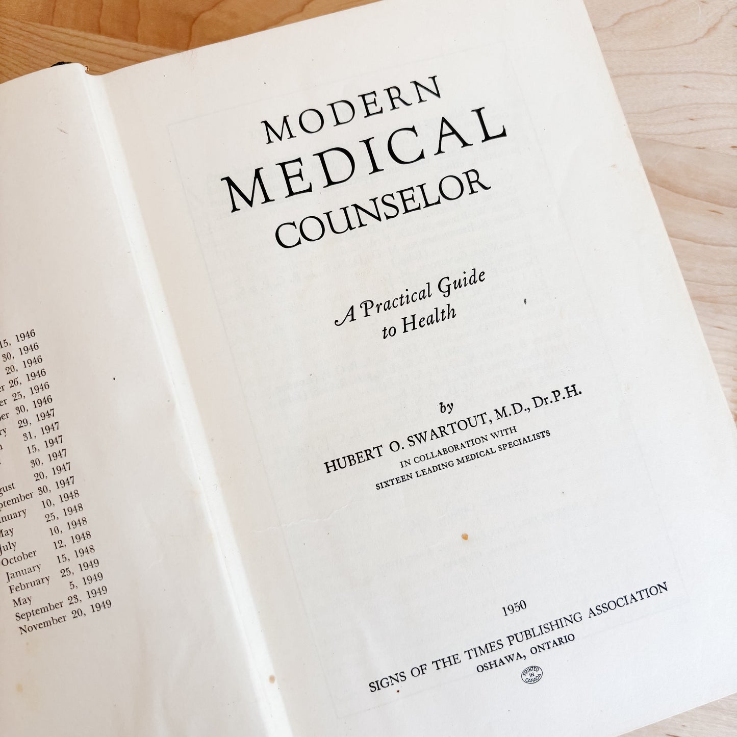 Vintage Book - Modern Medical Counselor: A Practical Guide to Health (1950)