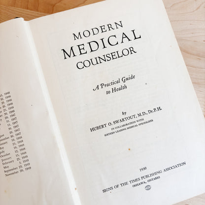 Vintage Book - Modern Medical Counselor: A Practical Guide to Health (1950)