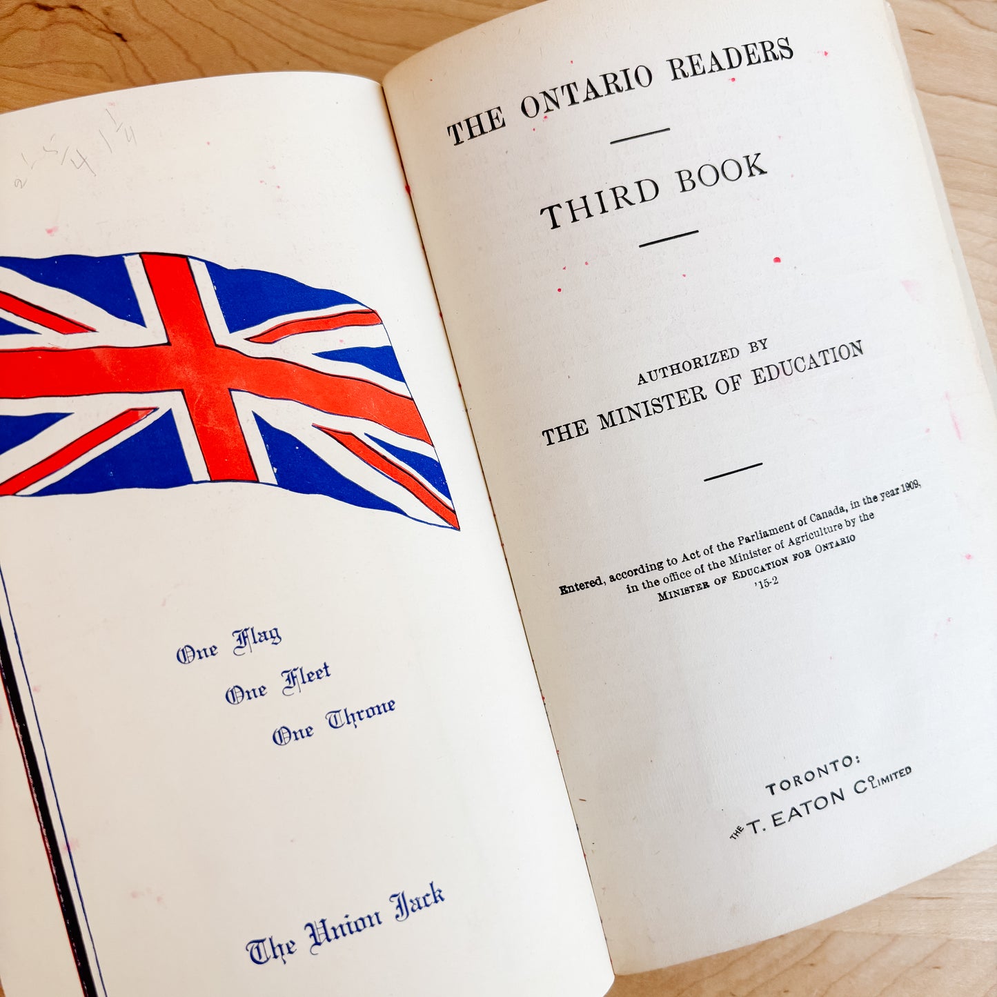 Antique Book - The Ontario Readers Third Book - Eaton Toronto (1909)