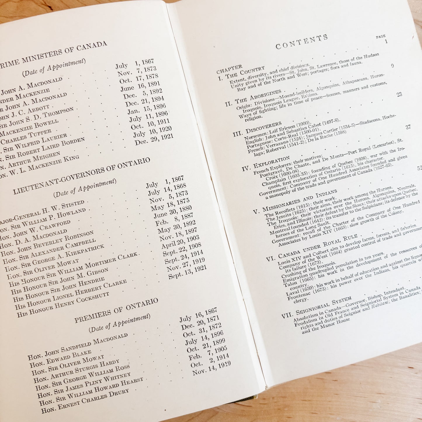 Antique Book - Ontario High School History of Canada - Toronto (1927)