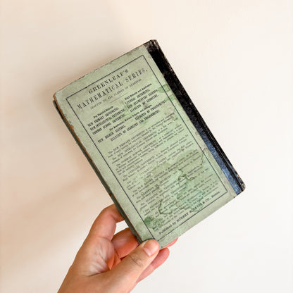 Antique Book - Greenleaf's Common School Arithmetic - Boston (1870)