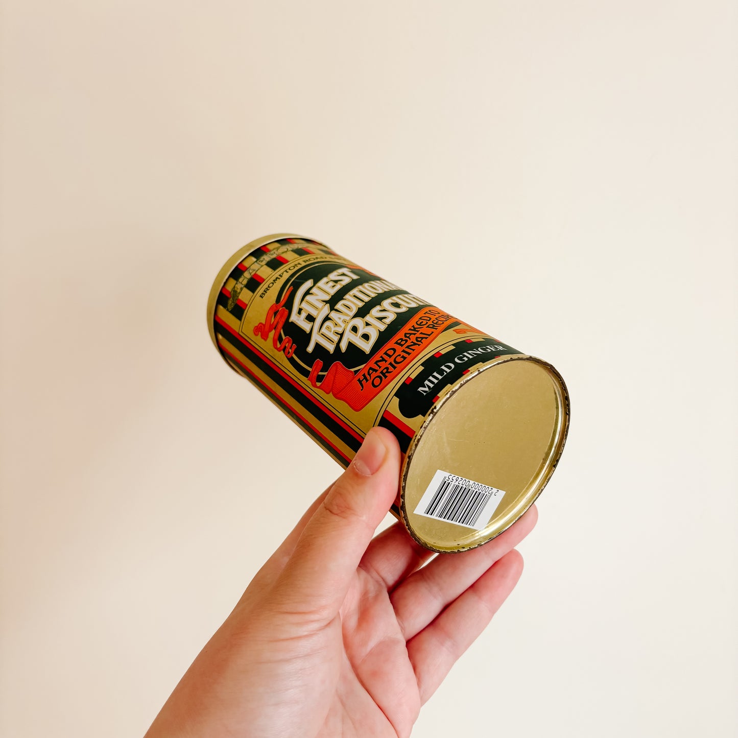 Vintage Harrod's Finest Traditional Biscuits Tin - Mild Ginger