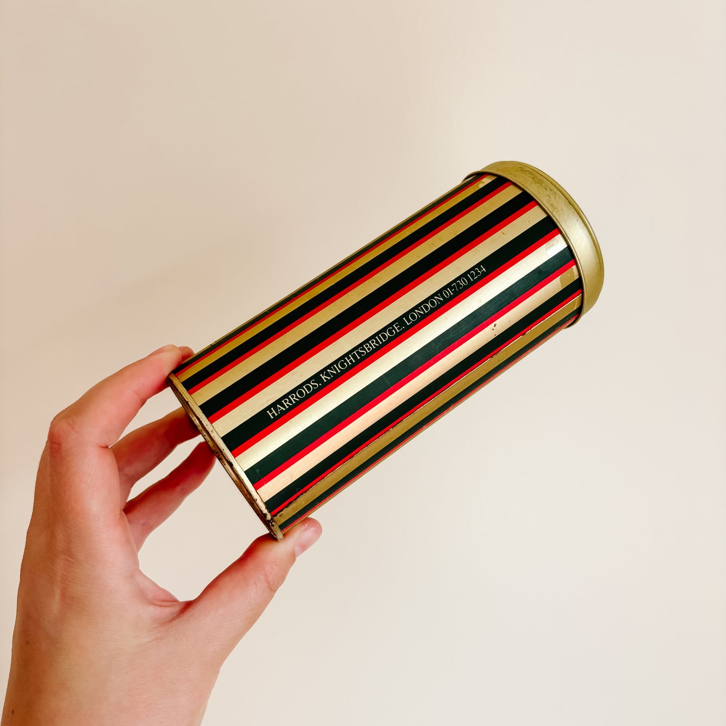 Vintage Harrod's Finest Traditional Biscuits Tin - Mild Ginger