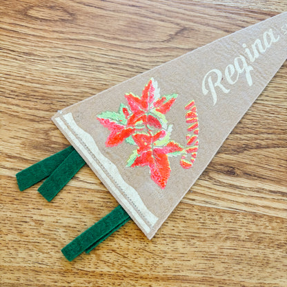 Regina Saskatchewan 1960s Beige Felt Pennant