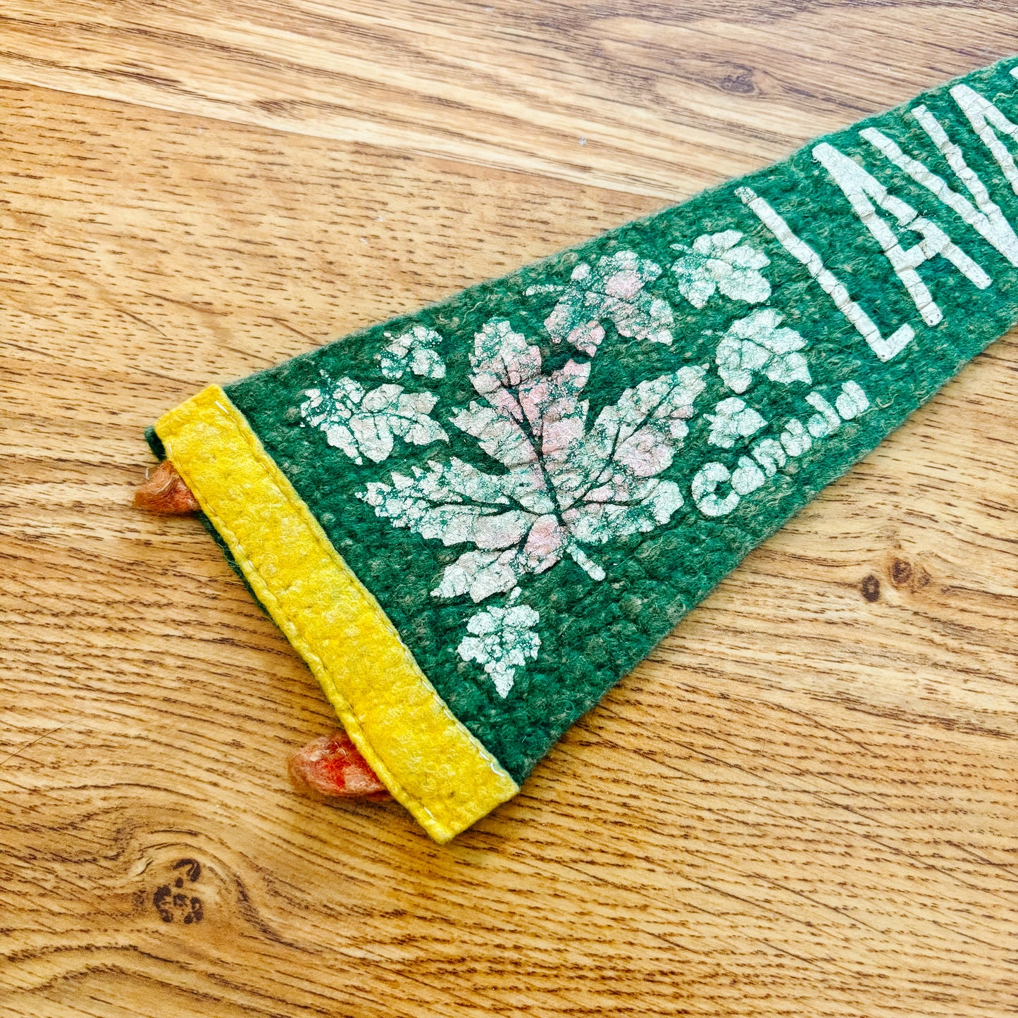 Laval Ouest Quebec 1960s Green Felt Pennant