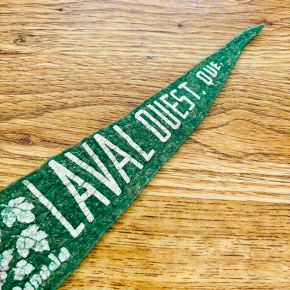 Laval Ouest Quebec 1960s Green Felt Pennant