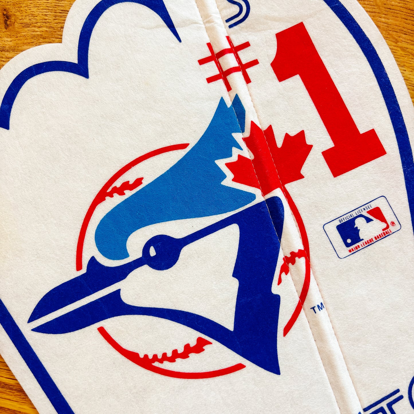 Vintage Toronto Blue Jays #1 Finger Felt Pennant