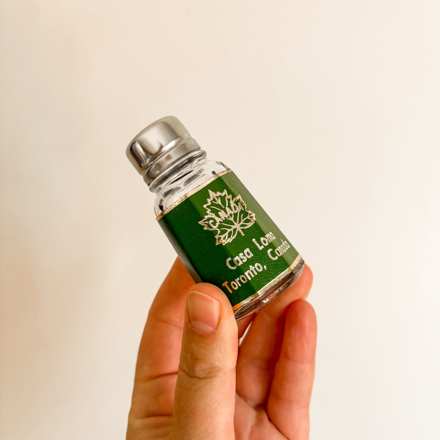 Salt & Pepper Shakers - Casa Loma Toronto Green and Gold Set