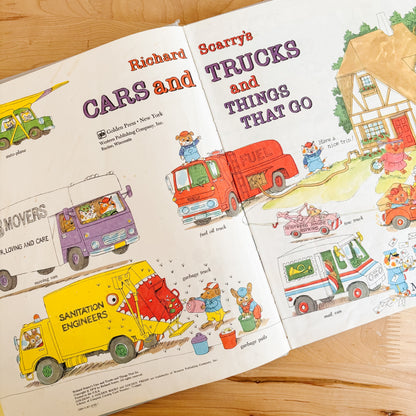 Richard Scarry - Cars and Trucks and Things That Go (Golden Book, 1974)