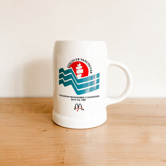 McDonald's Ceramic Stein - Canadian Managers' Conference Vancouver 1982