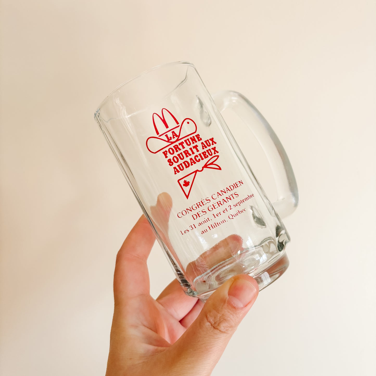 McDonald's Canada Glassware - Managers Conference Beer Stein - Vintage from the 1980s