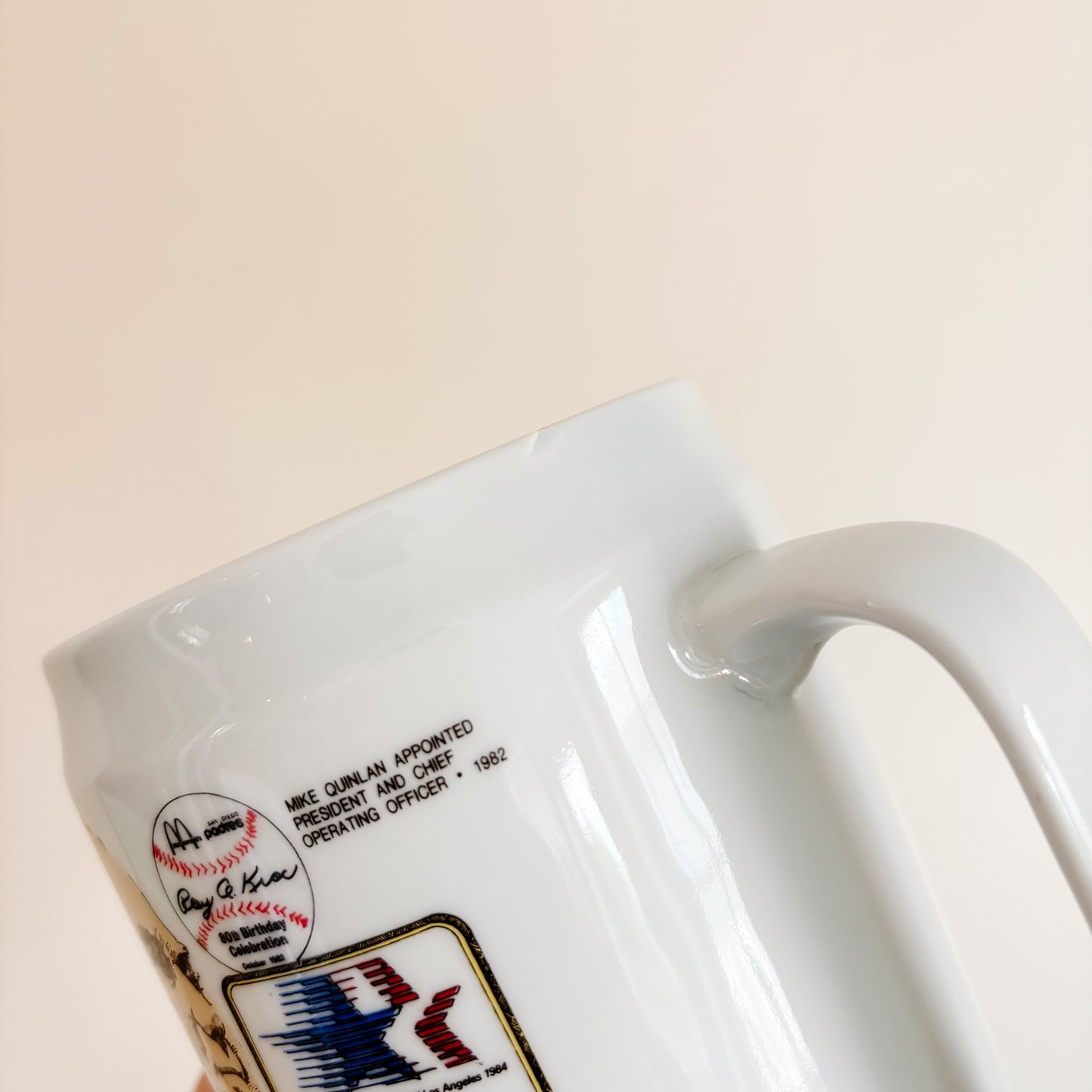 McDonald's Ceramic Stein - McDonald's Timeline 1971 to 1984 - Vintage from the 1980s