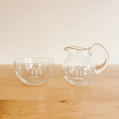 McDonald's Canada Glassware - Creamer and Sugar Bowl - Corporate Gifts