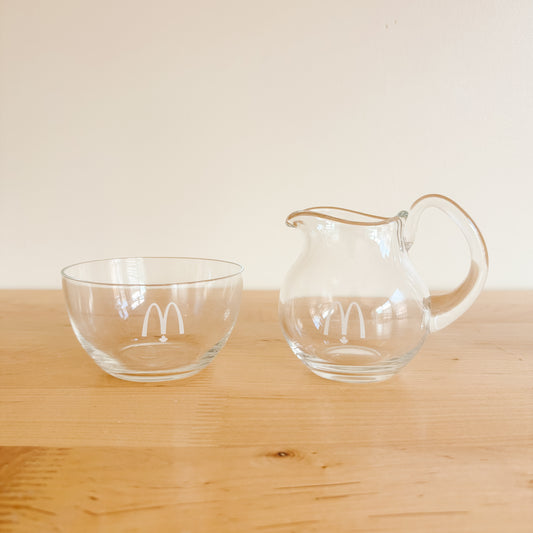 McDonald's Canada Glassware - Creamer and Sugar Bowl - Corporate Gifts