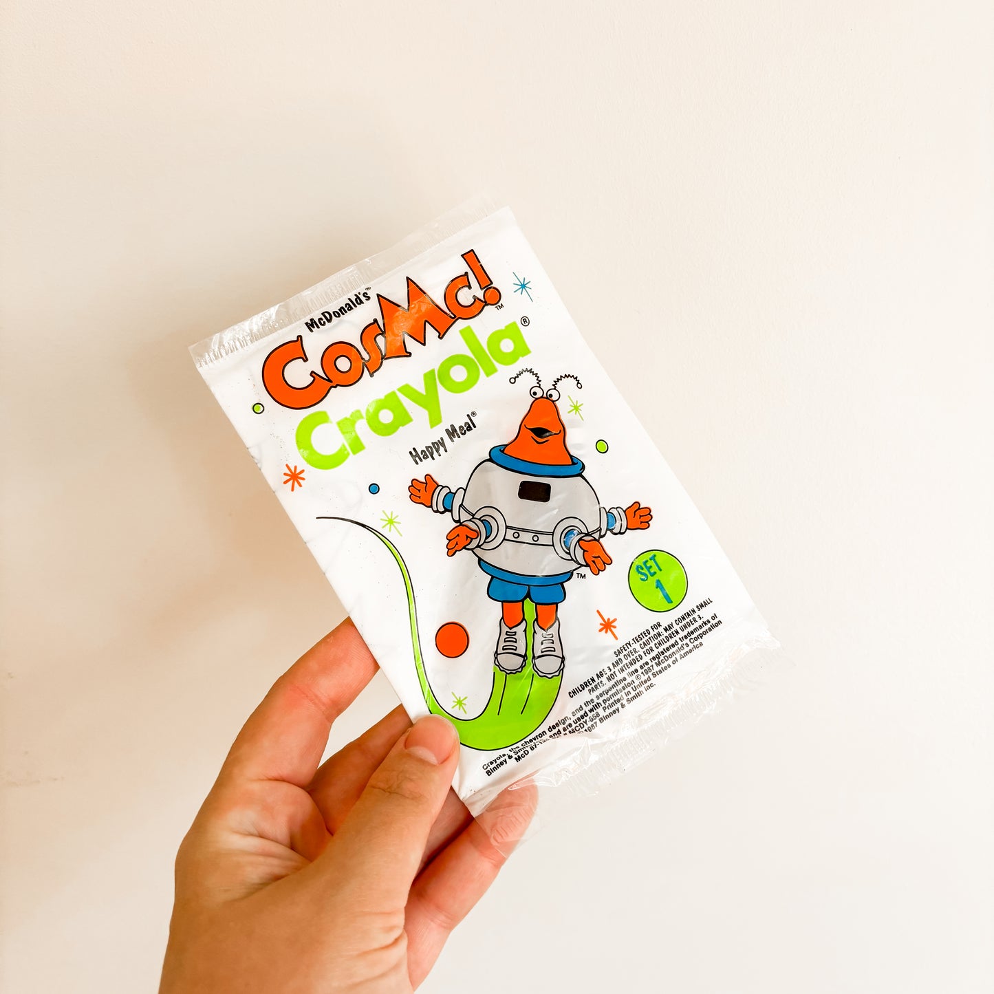 Happy Meal Toy - CosMc! Crayola Colouring Kit #1 - Vintage from the 1980s