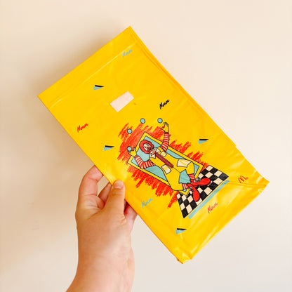 McDonald's Happy Meal Toy - Ronald McDonald Yellow Vinyl Lunch Bag (Seconds)