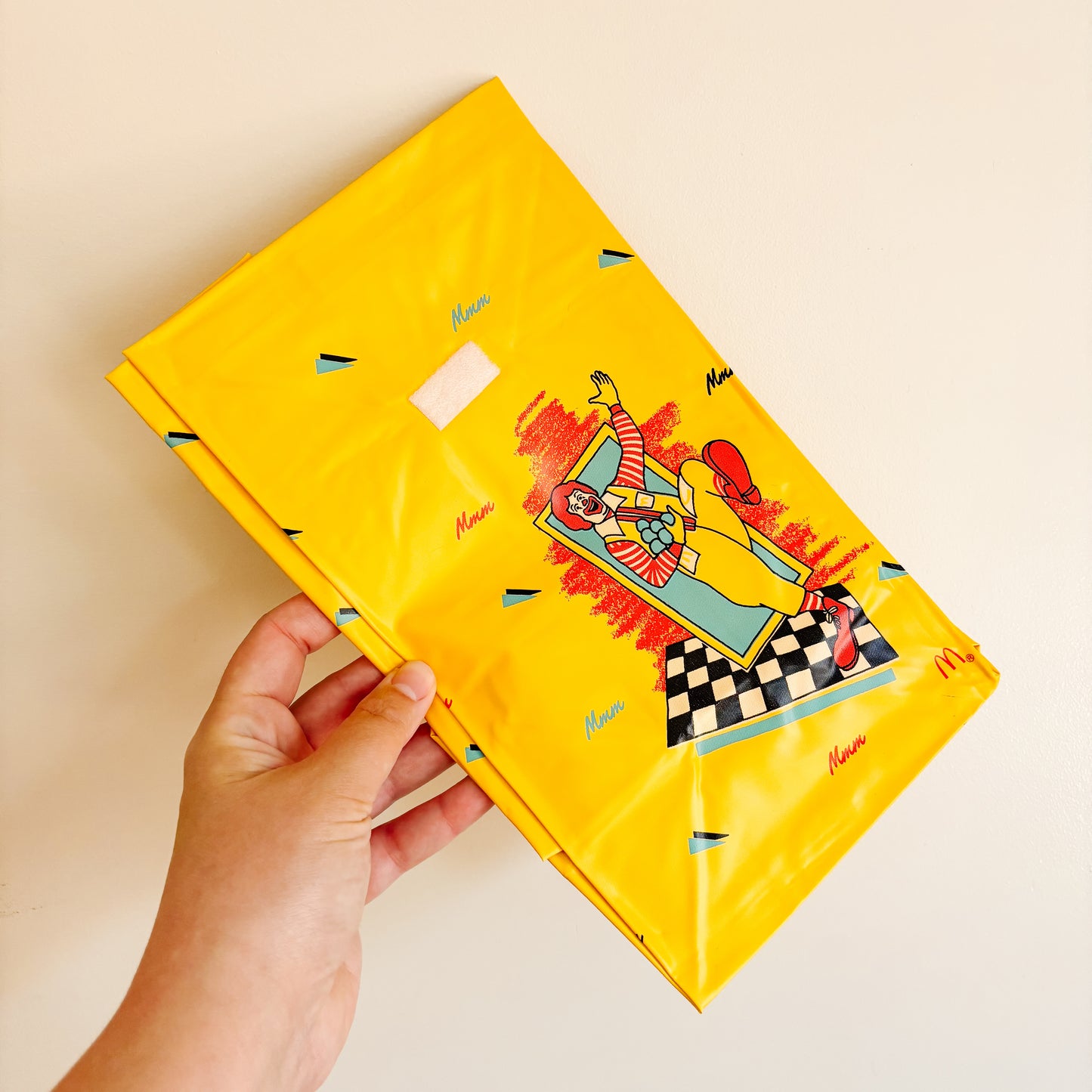 McDonald's Happy Meal Toy - Ronald McDonald Yellow Vinyl Lunch Bag (Seconds)