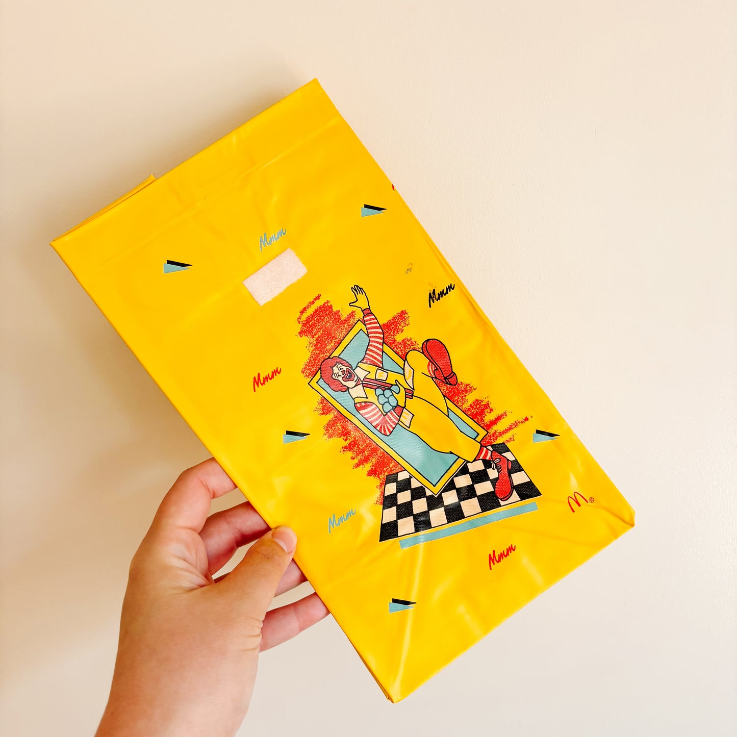 McDonald's Happy Meal Toy - Ronald McDonald Yellow Vinyl Lunch Bag (Seconds)