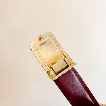 Vintage McDonald's Sweden Belt with Logo and Swedish Flag Buckle - Vintage from the 1980s