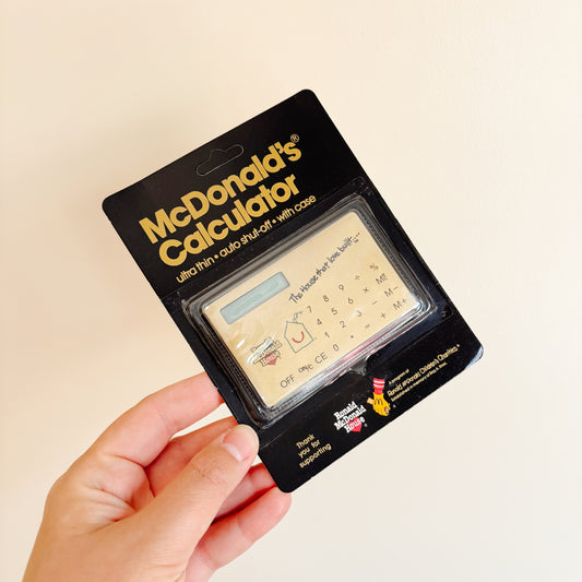 Ronald McDonald House Gold Metal Calculator - Vintage from the 1980s (Style A)
