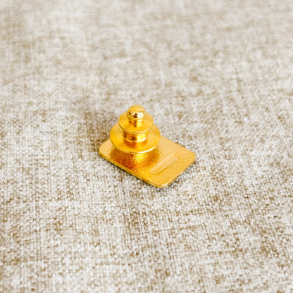 McDonald's Pin - Black and Gold Hamburger University Logo - Vintage 1980s