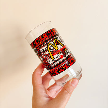 McDonald's Canada Glassware - Stained Glass Logo Design - Vintage from the 1980s