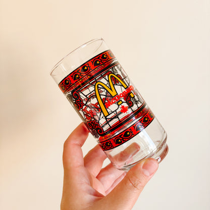 McDonald's Canada Glassware - Stained Glass Logo Design - Vintage from the 1980s