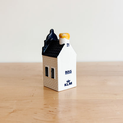 KLM Delft Blue Dutch Canal House No 21 - Bols Gin
