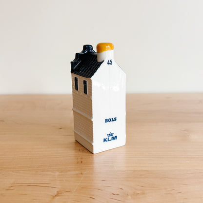 KLM Delft Blue Dutch Canal House No 45 - Bols Gin