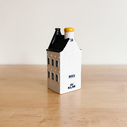 KLM Delft Blue Dutch Canal House No 54 - Bols Gin