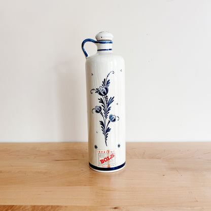 Delft Blue Bols Dutch Apricot Brandy Ceramic Bottle Made in Holland (Empty)