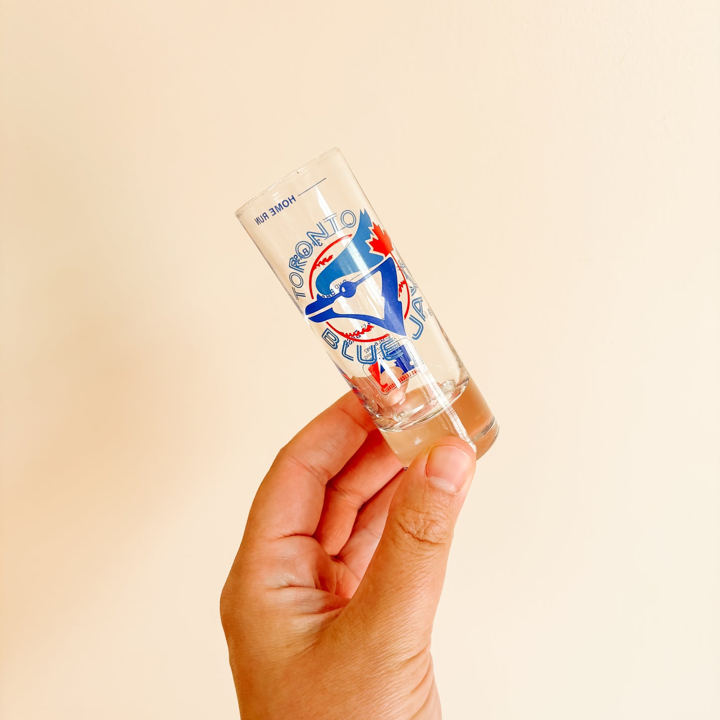 Vintage 1992 Toronto Blue Jays Shot Glass with Base Markings