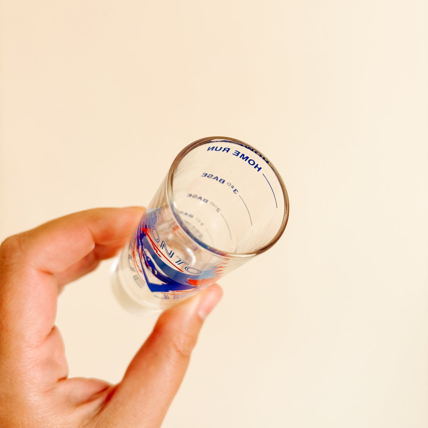 Vintage 1992 Toronto Blue Jays Shot Glass with Base Markings