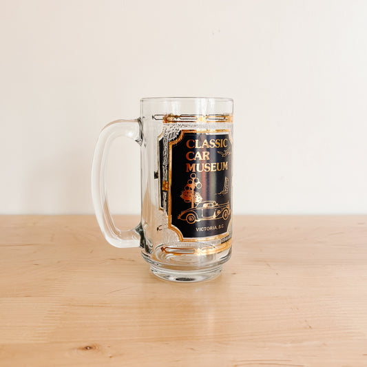 Vintage Gold and Black Beer Stein - Classic Car Museum Victoria BC