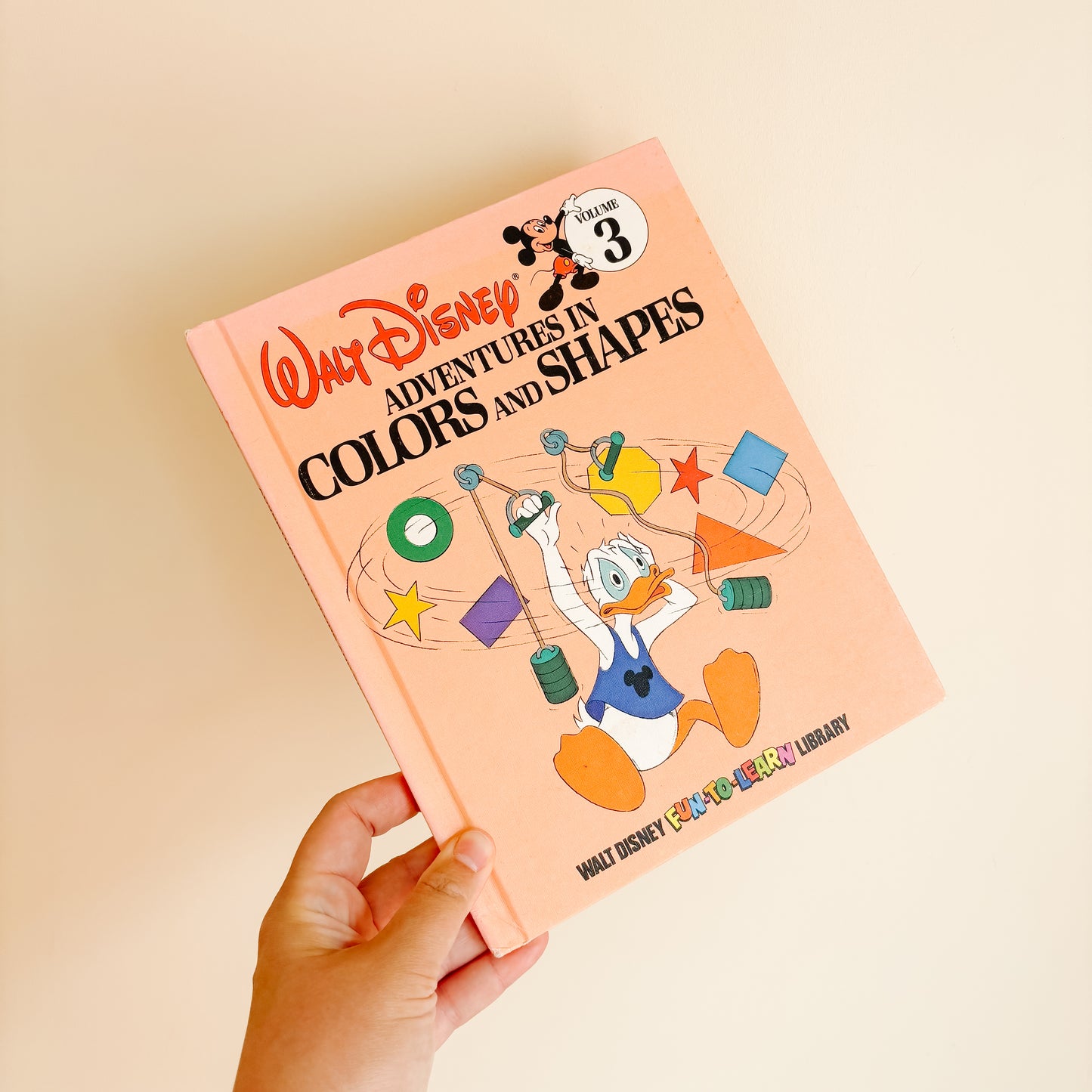 Walt Disney Adventures In Colors And Shapes - Fun To Learn Library Vol 3 Hardcover Book