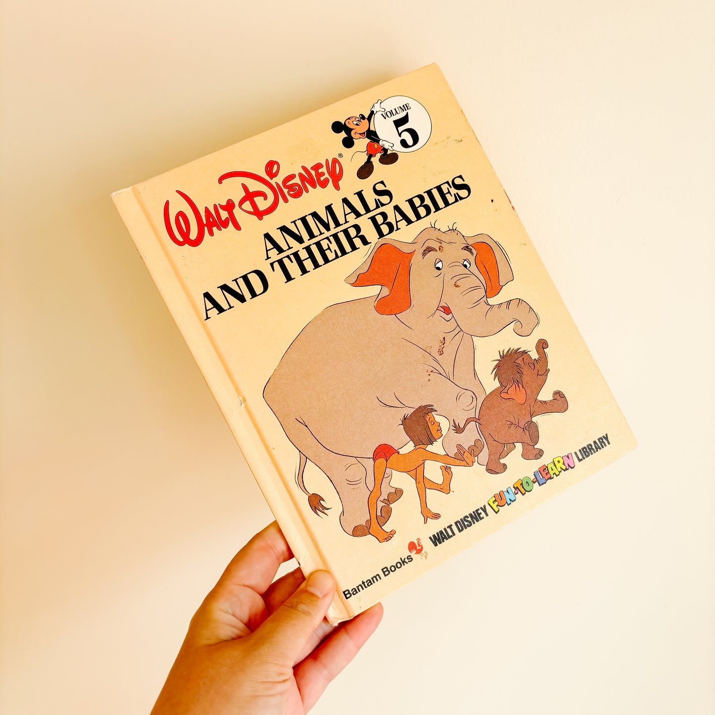 Walt Disney Animals and their Babies - Fun To Learn Library Vol 5 Hardcover Book