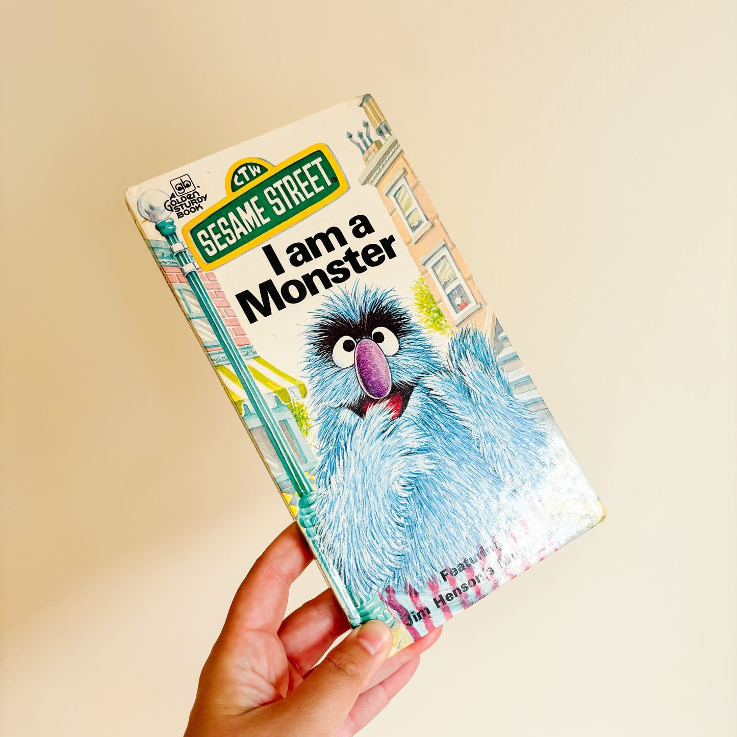 Sesame Street I am a Monster - Golden Sturdy Book 1976