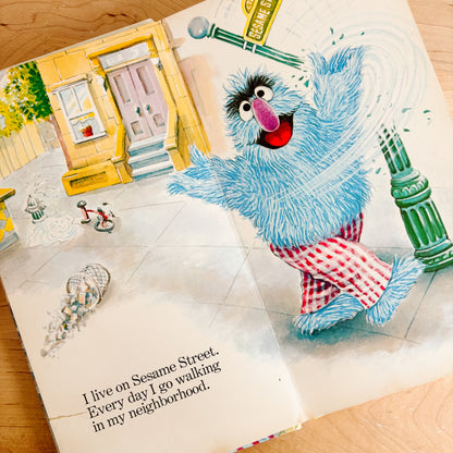 Sesame Street I am a Monster - Golden Sturdy Book 1976