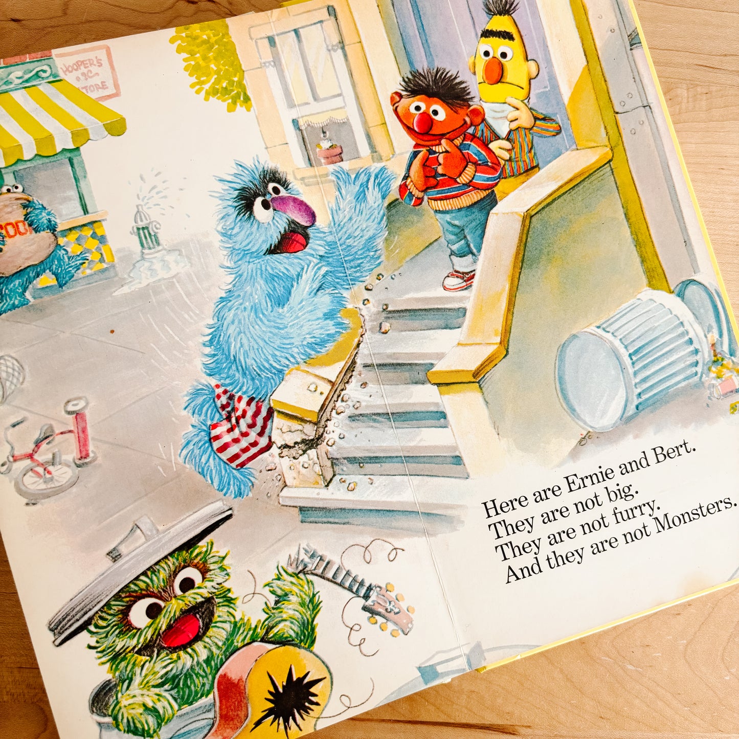 Sesame Street I am a Monster - Golden Sturdy Book 1976
