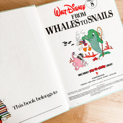Walt Disney From Whales to Snails - Fun To Learn Library Vol 8 Hardcover Book