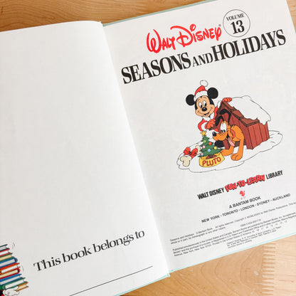 Walt Disney Seasons and Holidays - Fun To Learn Library Vol 13 Hardcover Book