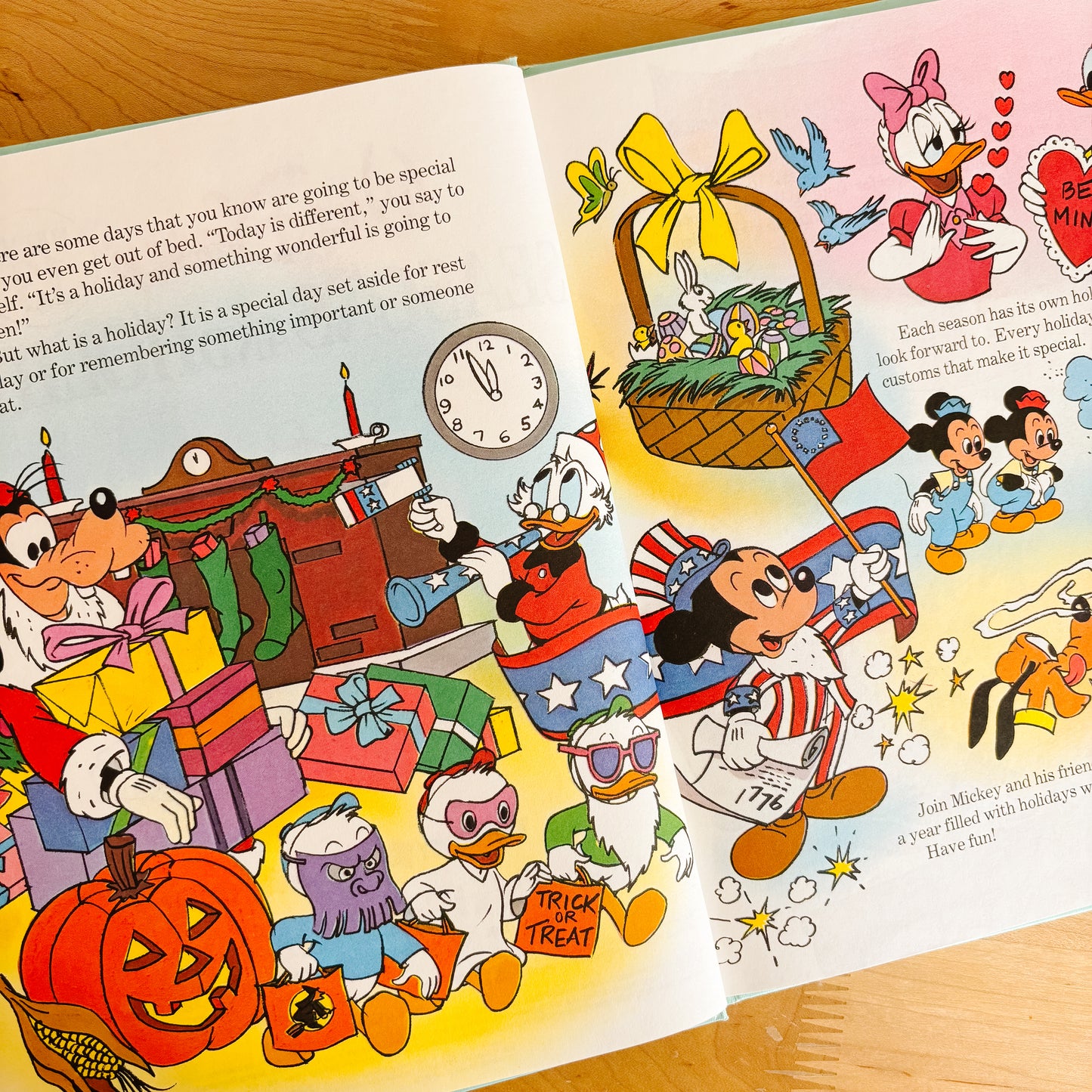 Walt Disney Seasons and Holidays - Fun To Learn Library Vol 13 Hardcover Book