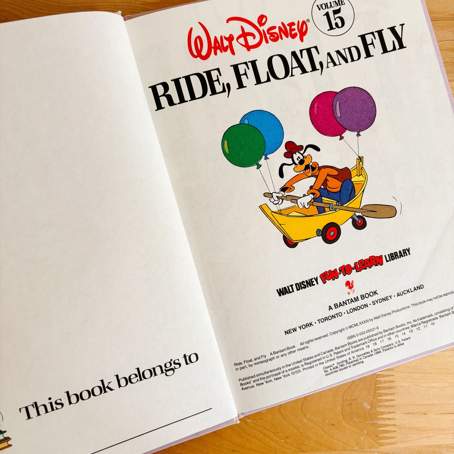 Walt Disney Ride, Float, and Fly - Fun To Learn Library Vol 15 Hardcover Book